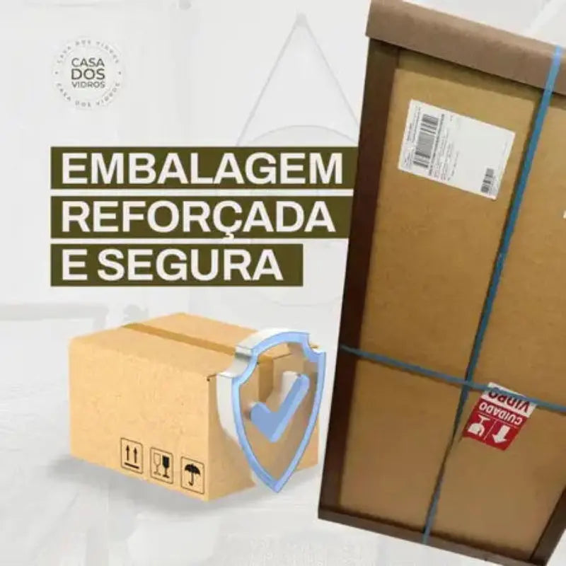 Espelho Adnet Redondo com Alça em Couro 60cm