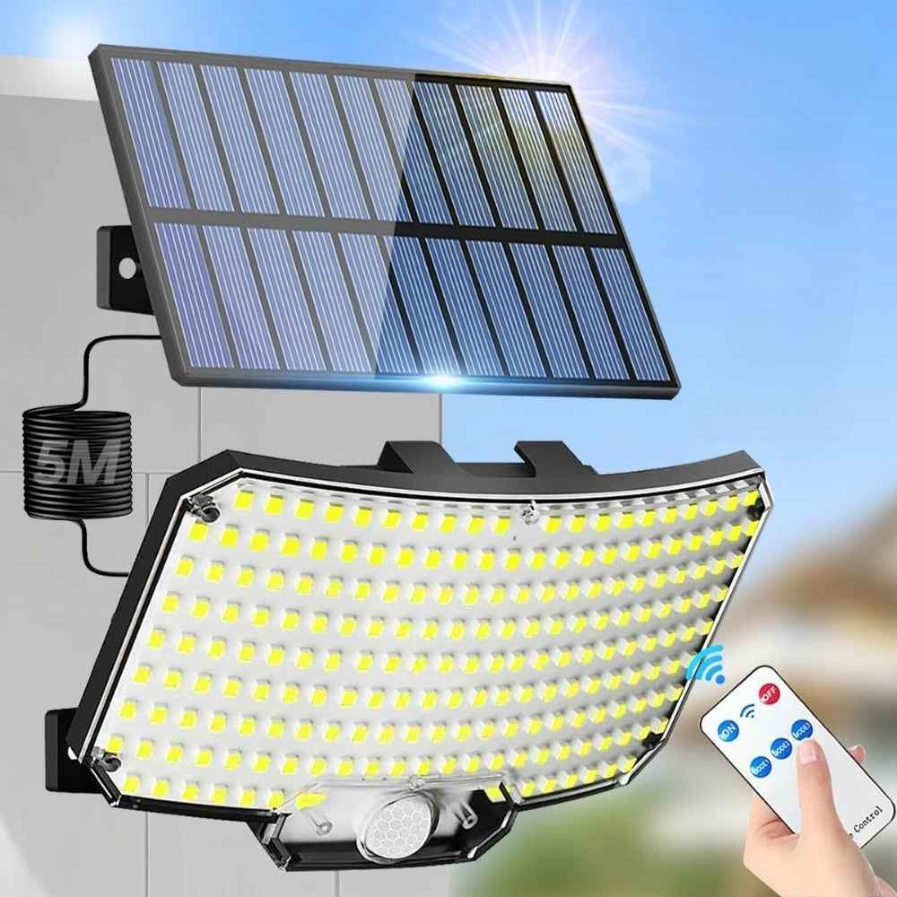 Refletor Solar com Controle e Sensor de Passos - SwanLight