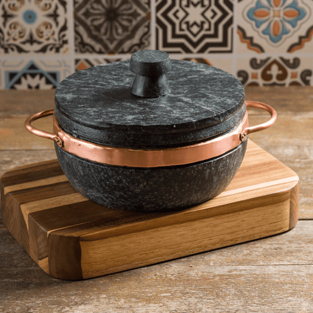 PANELA DE PRESSÃO DE PEDRA + BRINDE ESPECIAL